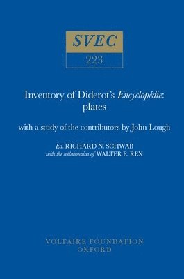 Inventory Of Diderot's Encyclopdie: Plates 1