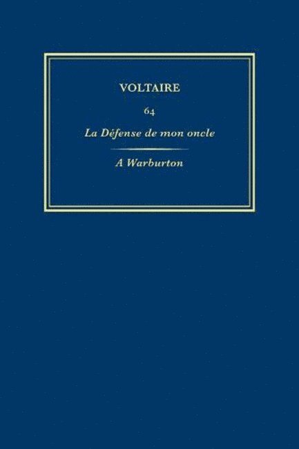 uvres compltes de Voltaire (Complete Works of Voltaire) 64 1