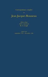 bokomslag Correspondance complète de Rousseau (Complete Correspondence of Rousseau) 44