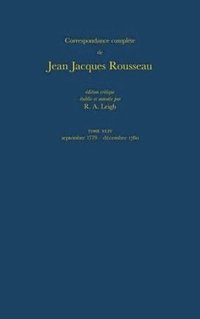 bokomslag Correspondance complte de Rousseau (Complete Correspondence of Rousseau) 44