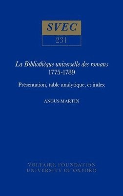La Bibliothque universelle des romans 1775-1789 1