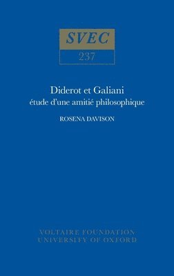 bokomslag Diderot et Galiani