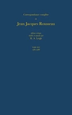 bokomslag Correspondance complte de Rousseau (Complete Correspondence of Rousseau) 45