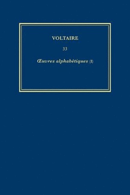 Complete Works of Voltaire 33 1