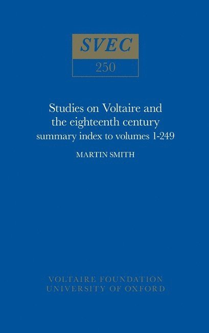 Martin Smith - Summary Index to Volumes 1-249, Inbunden