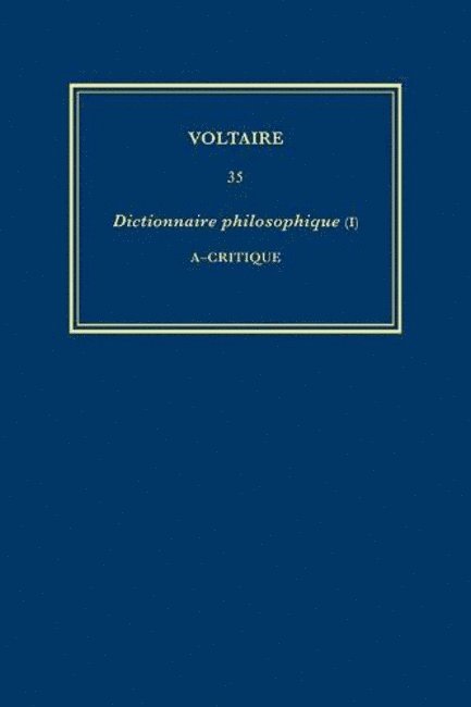 Œuvres complètes de Voltaire (Complete Works of Voltaire) 35