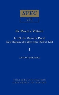 bokomslag De Pascal  Voltaire