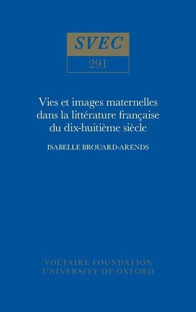 bokomslag Vie et images maternelles dans la littérature française du XVIIIe siècle