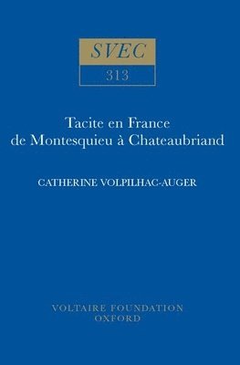 Tacite en France de Montesquieu  Chateaubriand 1