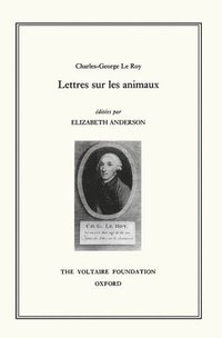 bokomslag Charles-George le Roy, Lettres sur les Animaux