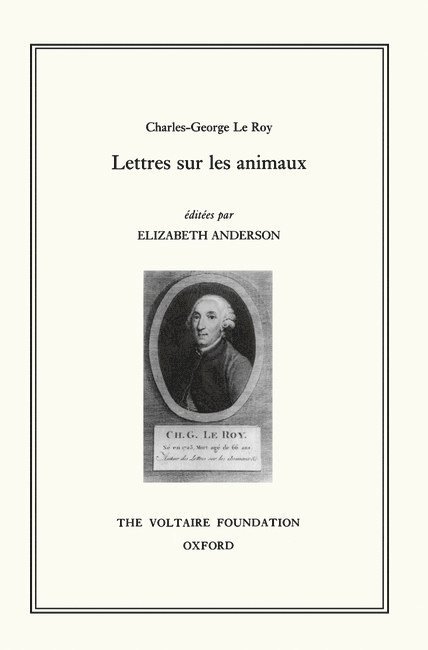 Charles-George le Roy, Lettres sur les Animaux
