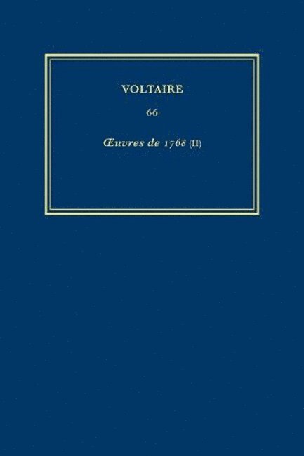 uvres compltes de Voltaire (Complete Works of Voltaire) 66 1