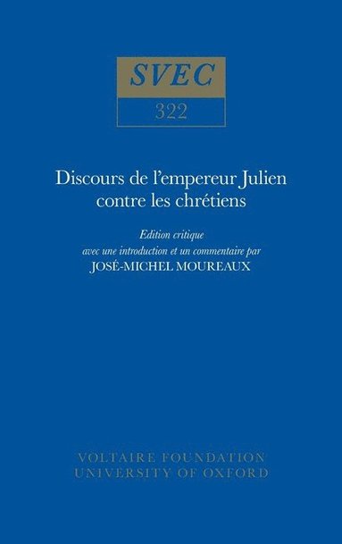 bokomslag Discours de l'empereur Julien contre les chrétiens