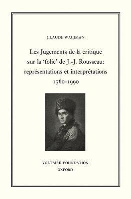 bokomslag Les Jugements de la Critique sur la 'Folie' de J.-J. Rousseau