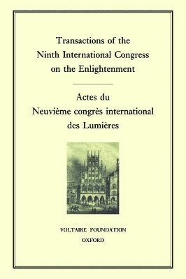 Transactions of the Ninth international congress on the Enlightenment 1