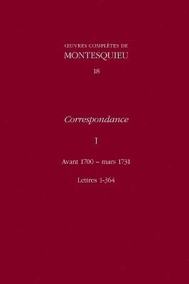 bokomslag Correspondance: Avant 1700-Mars, Lettres 1-364 v. 1
