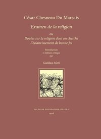bokomslag Examen de la Religion, ou Doutes sur la Religion dont On Cherche l'Eclaircissement de Bonne Foi