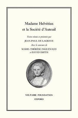 bokomslag Madame Helvtius et la Socit d'Auteuil