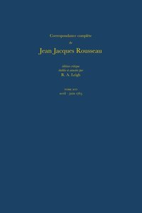 bokomslag Correspondance complète de Rousseau (Complete Correspondence of Rousseau) 16