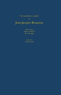 bokomslag Correspondance complte de Rousseau (Complete Correspondence of Rousseau) 25