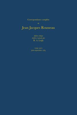 bokomslag Correspondance complte de Rousseau (Complete Correspondence of Rousseau) 26