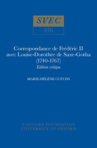 bokomslag Correspondance de Frederic II avec Louise-Dorothee de Saxe-Gotha (1740-1767)