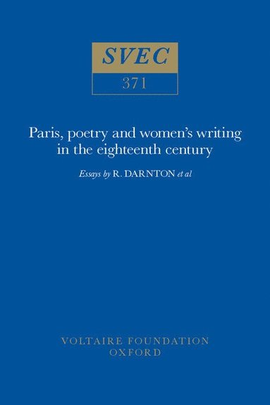 bokomslag Paris, poetry and women's writing in the eighteenth century