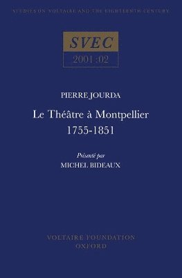 bokomslag Le Thtre  Montpellier 1755-1851