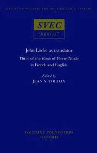 bokomslag John Locke as Translator