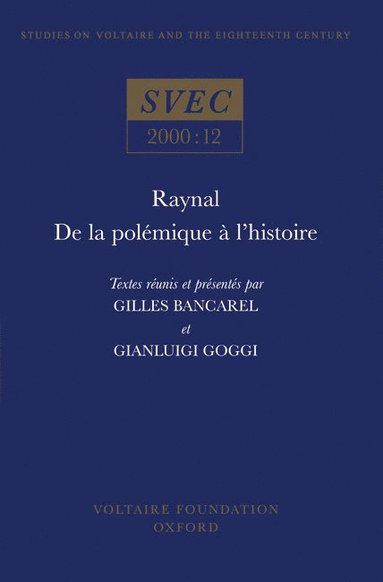 bokomslag Raynal, de la polémique à l'histoire