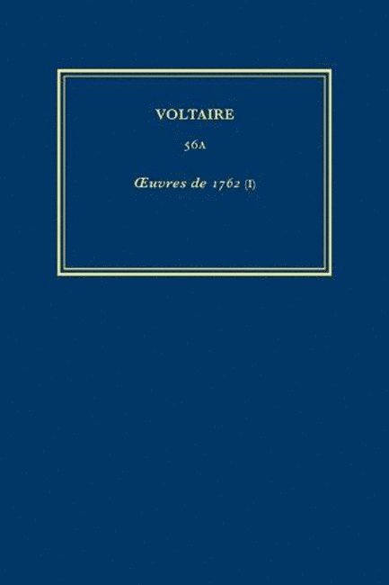 ?uvres complètes de Voltaire (Complete Works of Voltaire) 56A 1