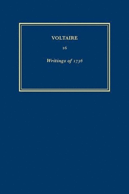 uvres compltes de Voltaire (Complete Works of Voltaire) 16 1