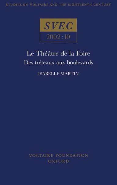 bokomslag Le Théâtre de la Foire