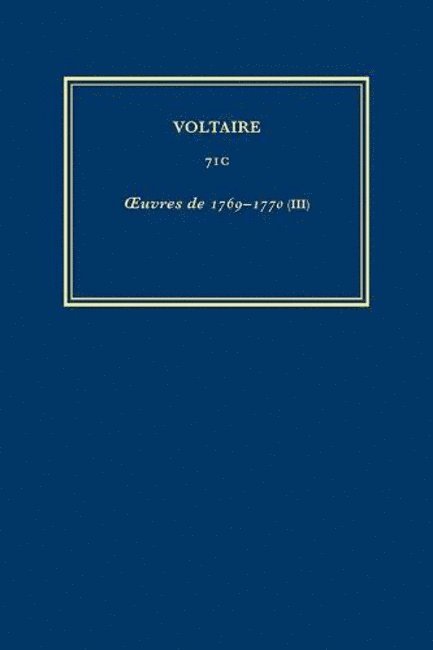 ?uvres complètes de Voltaire (Complete Works of Voltaire) 71C 1