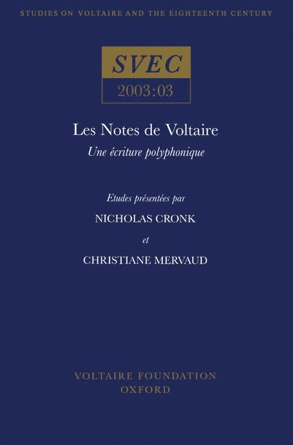 Notes de Voltaire, Häftad