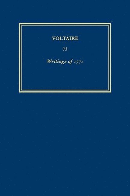 uvres compltes de Voltaire (Complete Works of Voltaire) 73 1