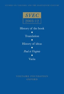 Anthony Strugnell, Jonathan Mallinson - History of the book; Translation; History of ideas; Paul et Virginie; Varia, Häftad