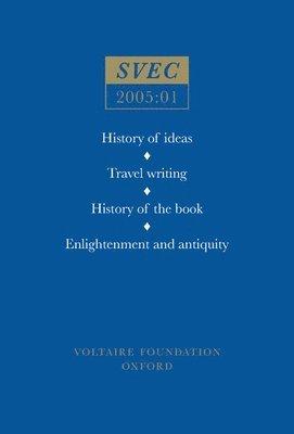 History of ideas; Travel writing; History of the book; Enlightenment and antiquity 1