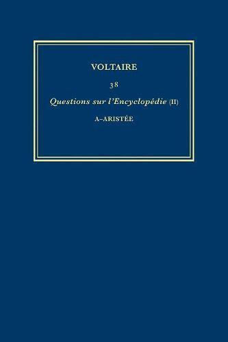 Voltaire, Nicholas Cronk, Christiane Mervaud - Œuvres complètes de Voltaire (Complete Works of Voltaire) 38, Inbunden