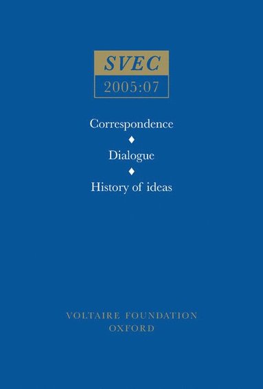 bokomslag Correspondence; Dialogue; History of ideas