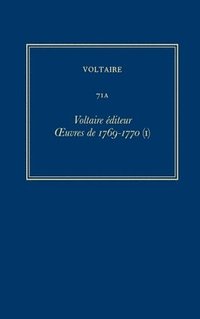 bokomslag uvres compltes de Voltaire (Complete Works of Voltaire) 71A