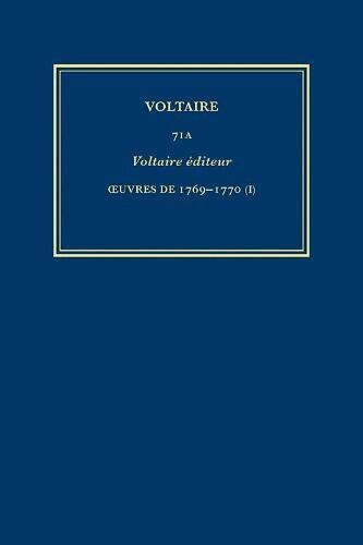 Voltaire, Nicholas Cronk, Janet Godden, Virgil Topazio - Œuvres complètes de Voltaire (Complete Works of Voltaire) 71A, Inbunden