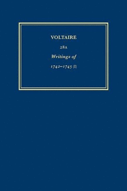 Œuvres complètes de Voltaire (Complete Works of Voltaire) 28A