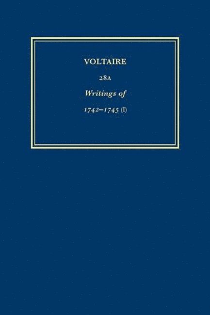 uvres compltes de Voltaire (Complete Works of Voltaire) 28A 1