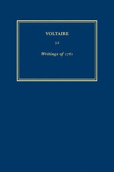 uvres compltes de Voltaire (Complete Works of Voltaire) 52 1