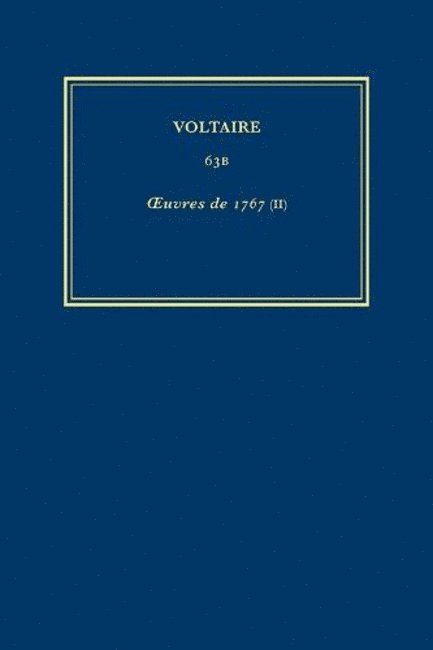Œuvres complètes de Voltaire (Complete Works of Voltaire) 63B