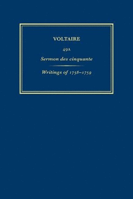 Œuvres complètes de Voltaire (Complete Works of Voltaire) 49A