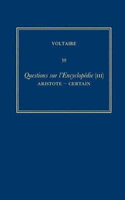 bokomslag uvres compltes de Voltaire (Complete Works of Voltaire) 39