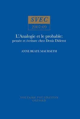 L'Analogie et le probable 1