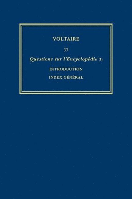 uvres compltes de Voltaire (Complete Works of Voltaire) 37 1